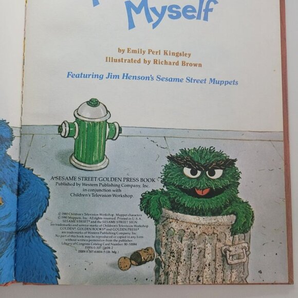 Sesame Street I Can Do It Myself Book Vintage 1980s Muppet Jim Henson Ernie Bird - Picture 2 of 11